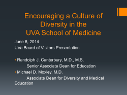 Presentation by Dr. Canterbury Dr. Moxley