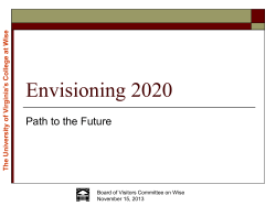 Chancellor Henry's Presentation on E2020