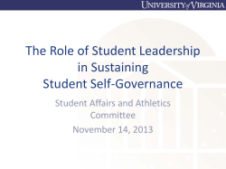 Presentation - Student Leadership