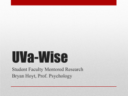 Faculty Representative Presentation