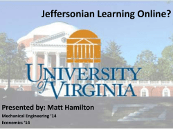 Student Perspective on MOOCS Presentation