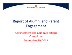Alumni and Parent Engagement