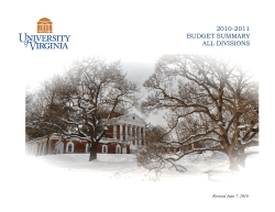 2010-2011 Budget Summary