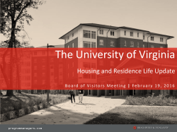 Housing Residence Life Presentation