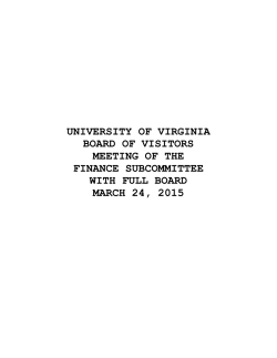 Finance Subcommittee with Full Board