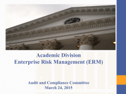 Enterprise Risk Management Presentation