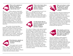 Allergies to Laboratory Animals