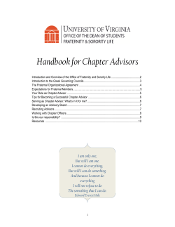 Chapter Advisors Resource