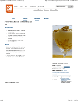 Super helado con frutas (Nieve)