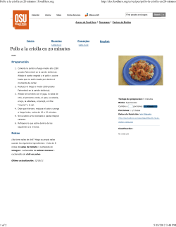 Pollo a la criolla en 20 minutos