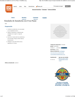 Ensalada de Zanahoria con Uvas Pasas