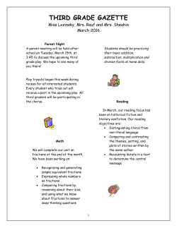 Gr 3 March 2