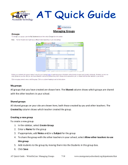Managing Groups (287K pdf)