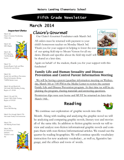 March 2014 Newsletter