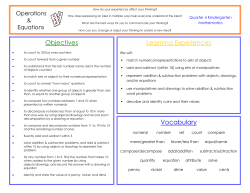 Math- Operations and Equations&nbsp;