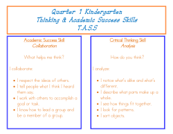 Thinking and Academic Skills (TASS)
