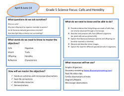 Cells and Heredity