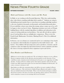 October Newsletter