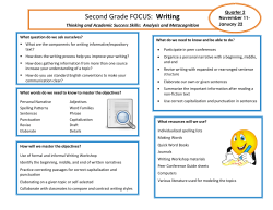 Quarter 2 Writing