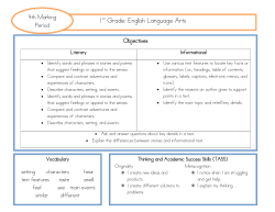 4th Quarter Reading