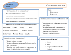 3rd Quarter Social Studies