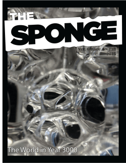 The Sponge Fall 2015 Color Final Printed Version