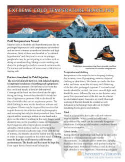 Cold Temperature Travel