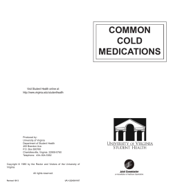 Common Cold Medications