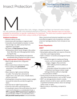 avoiding mosquito bites