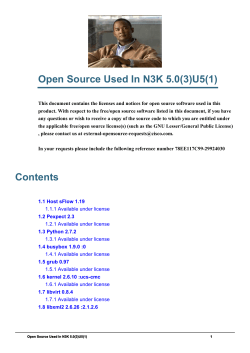 License and Copyright Information for Cisco NX-OS Software, Release 5.0(3)U5(1)