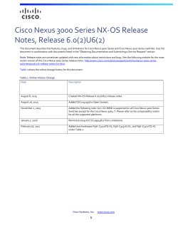 Cisco Nexus 3000 Series NX-OS Release Notes, Release 6.0(2)U6(2)