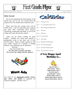 April First Grade