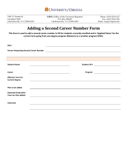 Add Second Career Number Form