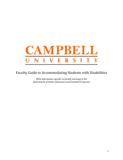 Extended Campus and Online Faculty Guide