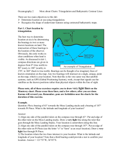 More About Charts: Triangulation and Bathymetry