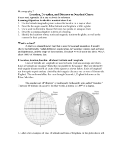 Navigational chart skills