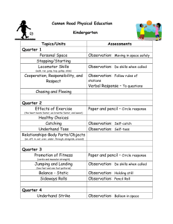 Parent Curruculum Sheets