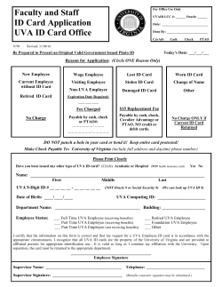 Faculty/Staff ID Card Application Form
