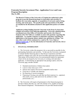 Fraternity and Sorority Investment Plan