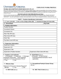 Evaluation of Staff Form