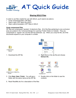 Sharing SOLO Files (148K pdf)