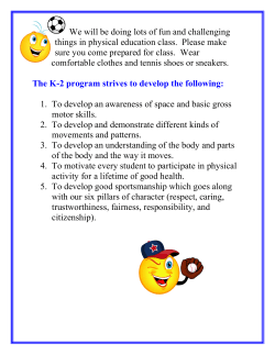 Kindergarten - Second Grade Program