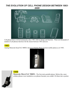 Cell phone evolution