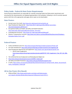Federal State Employment Poster Requirements