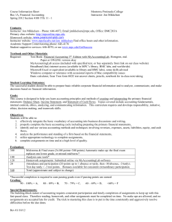 1A Syllabus TTh 11-1 Spring 2012