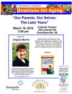 Our Parents, Our Selves: The Later Years