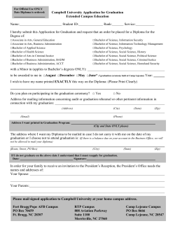 Application for Graduation (PDF)