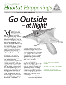 Habitat Happenings, November/December 2015