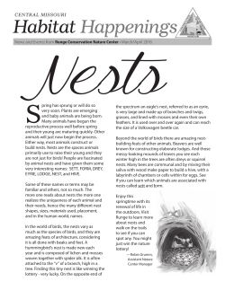 Habitat Happenings, March/April 2016