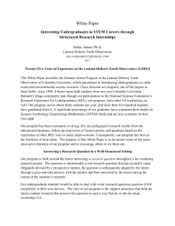 Intern Program Best Practice (2015)